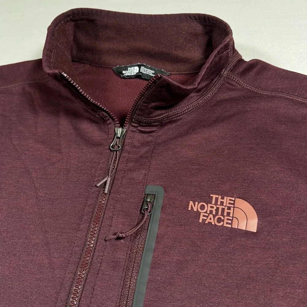 The North Face Canyonlands 1/2 Half Zip Pullover Burgundy Mens Medium